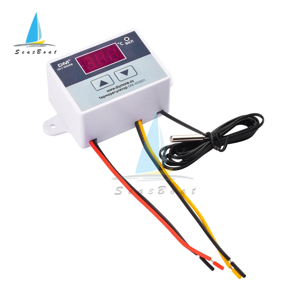 W3001 12V 23V 110V 220V Digital Temperature Controller Thermostat Thermoregulator Sensor Meter Fridge Water Heating Cooling