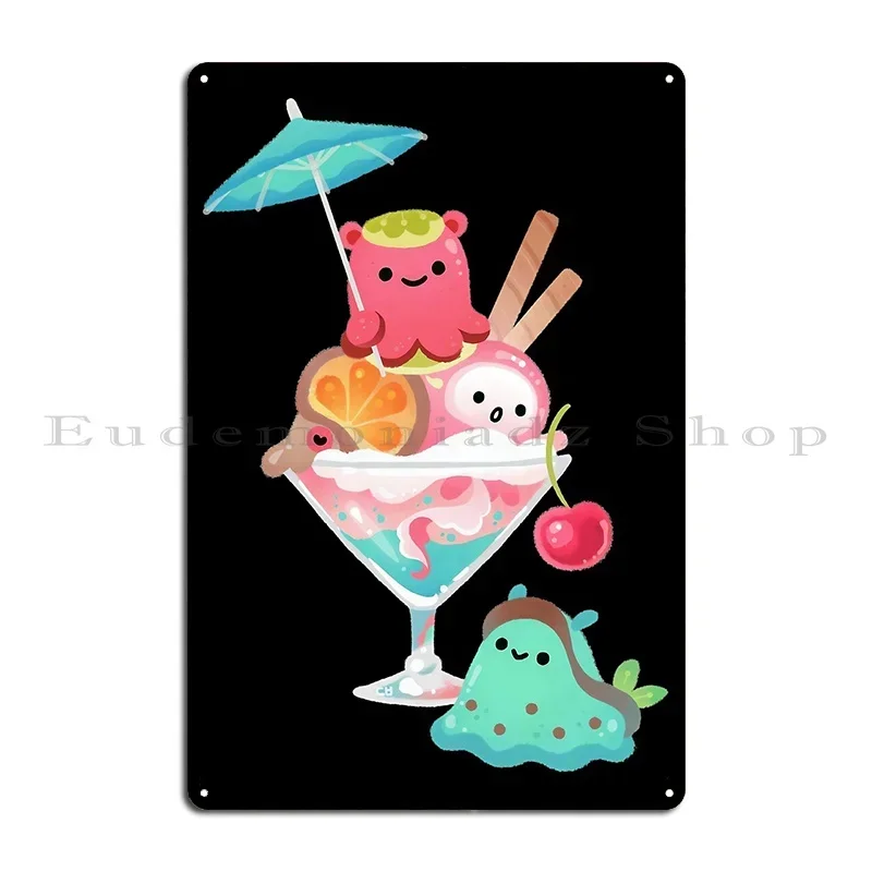 Mollusk Cocktail Metal Plaque Poster Funny Custom Wall Cave Decoration Kitchen Tin Sign Poster