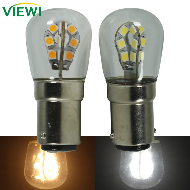 2pcs Ampadas LED Corn Light B15 BA15D 110v 220V 12V 24V 3W Mini Spotlight for Refrigerator Sewing Lamp 12 24 Volt Indoor Bulb