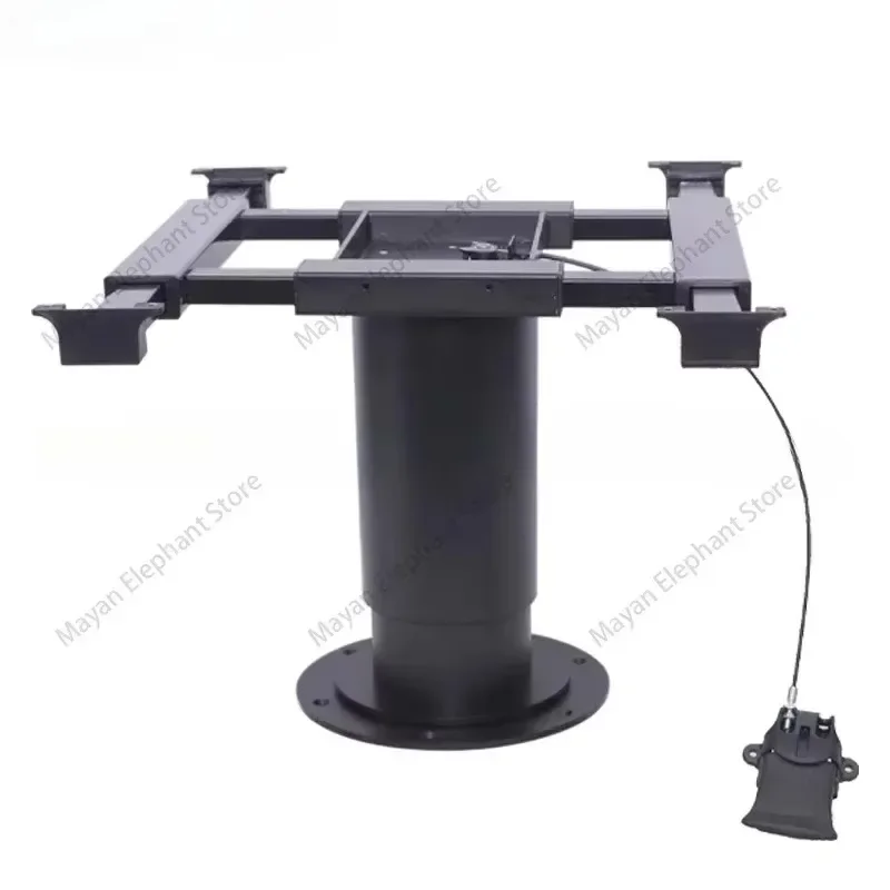 Adjustable Height Table Base, Enables Table Top with Swivel and Slide Function Pneumatic Raised RV Camper Adjustable Table Legs