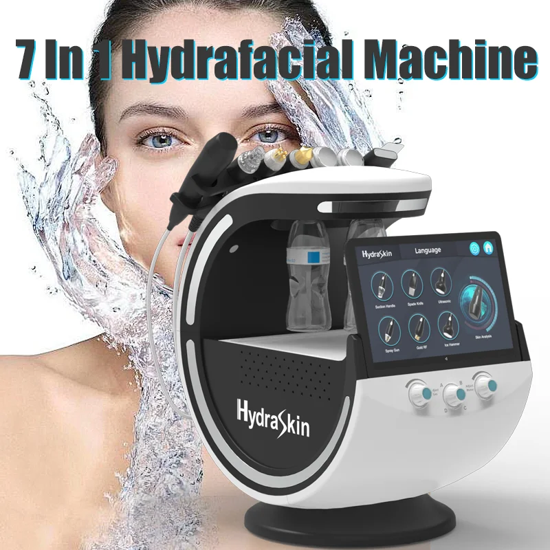 New 7 In 1 Smart Facial Cleansing Skin Analyze Multifunction Facial Elevation Antifading Whitening and Hydrating