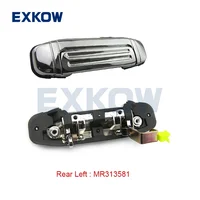 Manija de puerta Exterior brillante cromada trasera para Mitsubishi Pajero, 1990-2004, V33, V43, V44, V45, V46, MR313581, MR313582