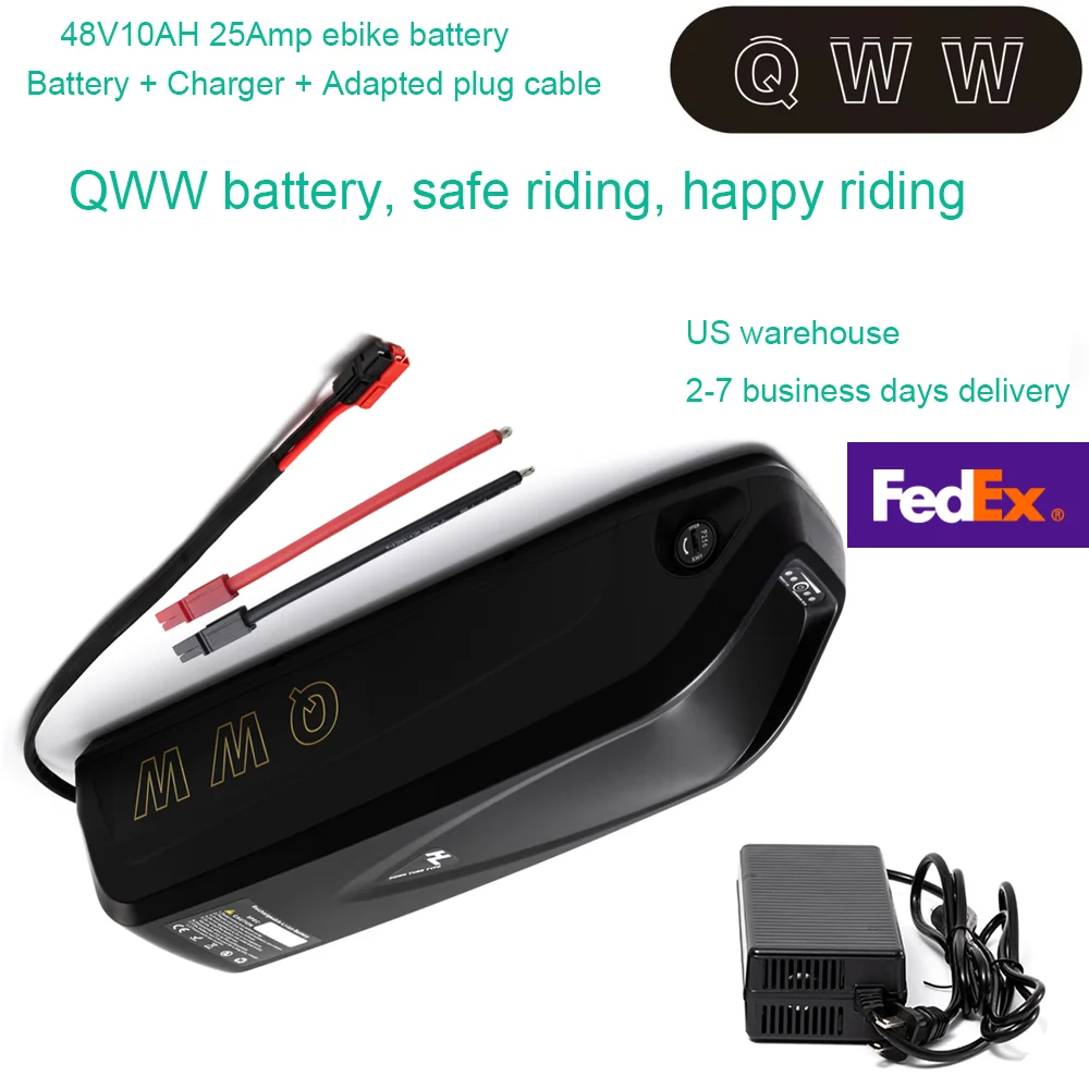 

48V10AH25Amp ebike battery 0-1000w lithium battery