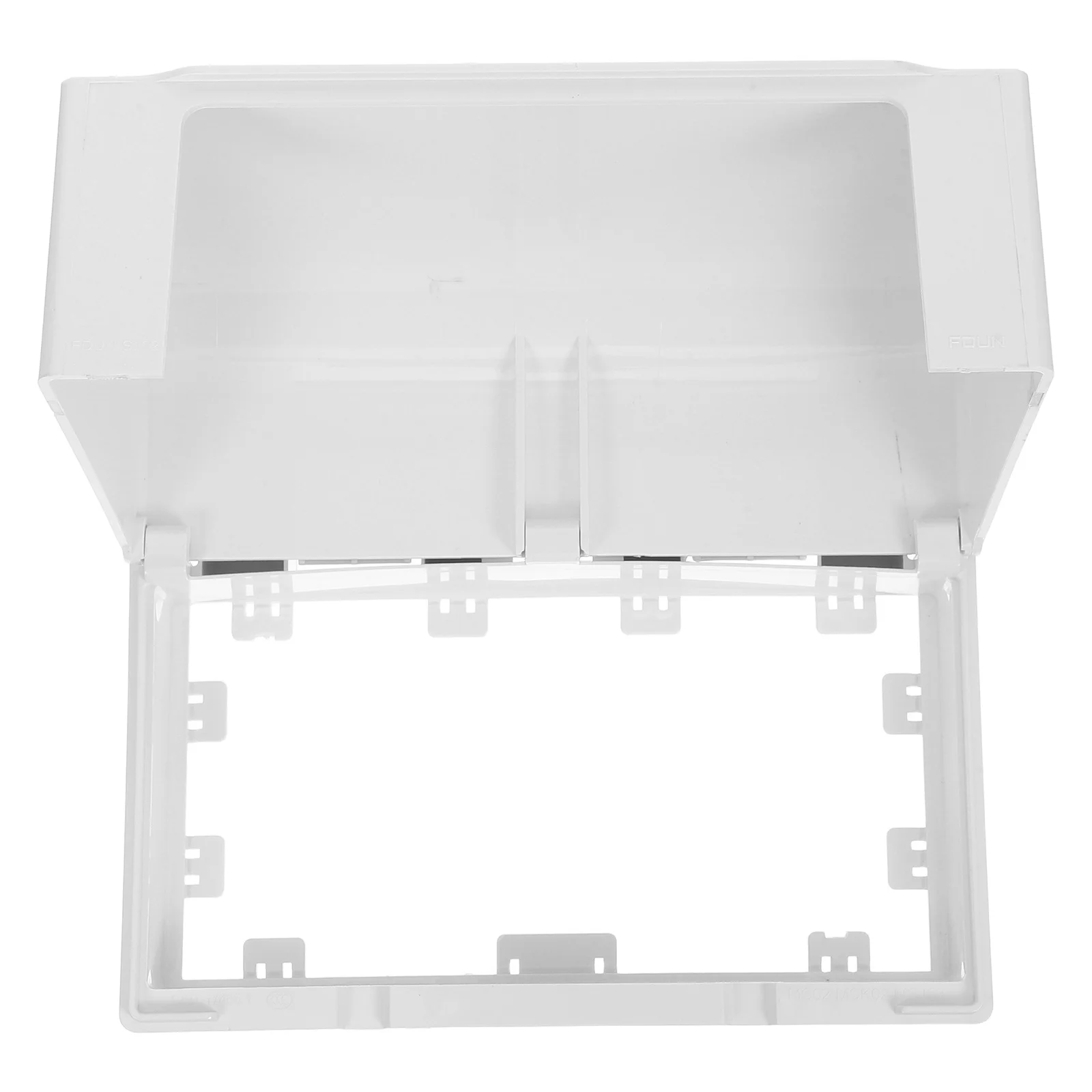 

Weatherproof Outlet Cover Double Layer Design Easy Install Adhesive Mounting Outdoor Electrical Box for Patio Garden Use