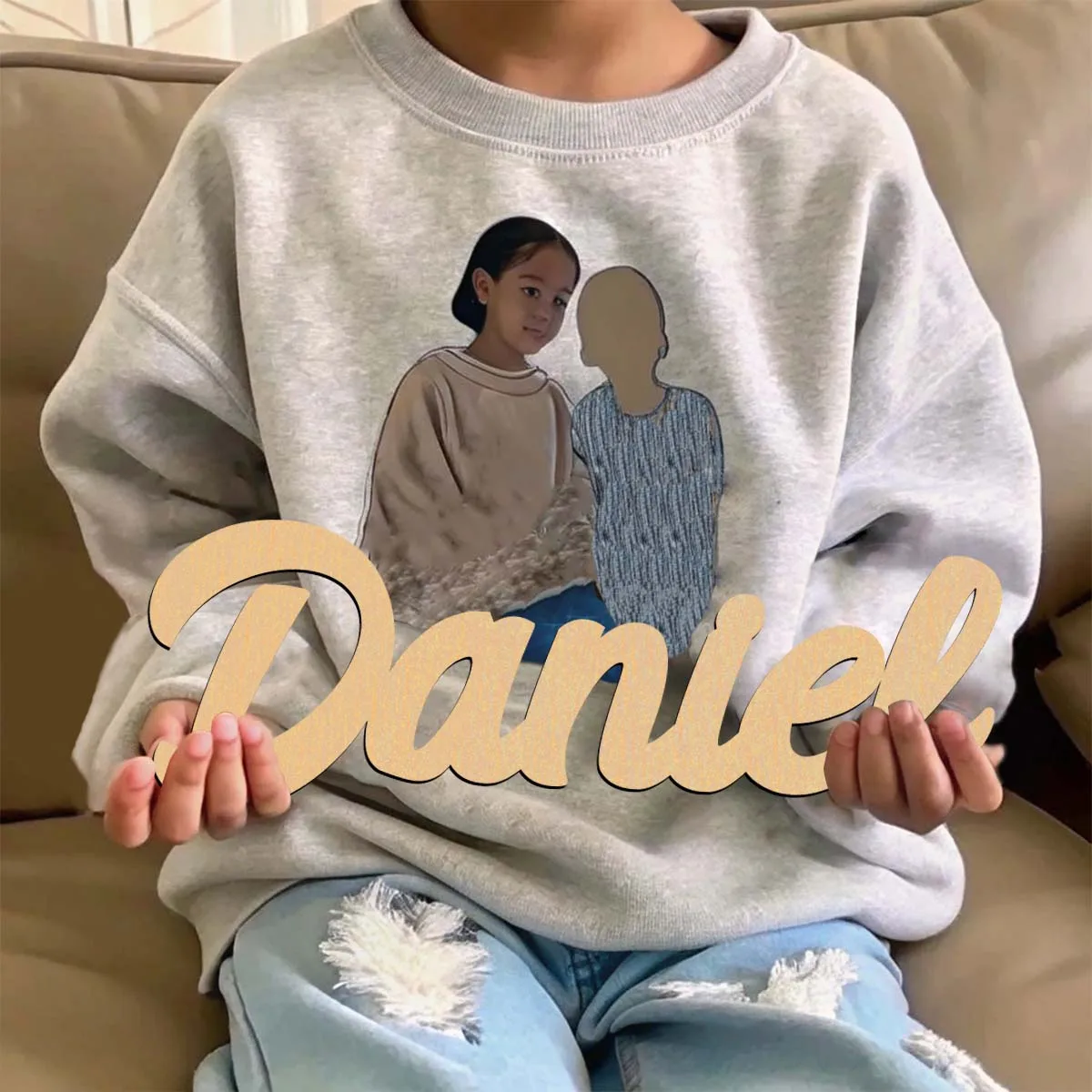 1 pezzo colorato Daniel esempio nome personalizzato materiale in legno placca in legno decorazione in legno legno non finito per dipingere o scintillante