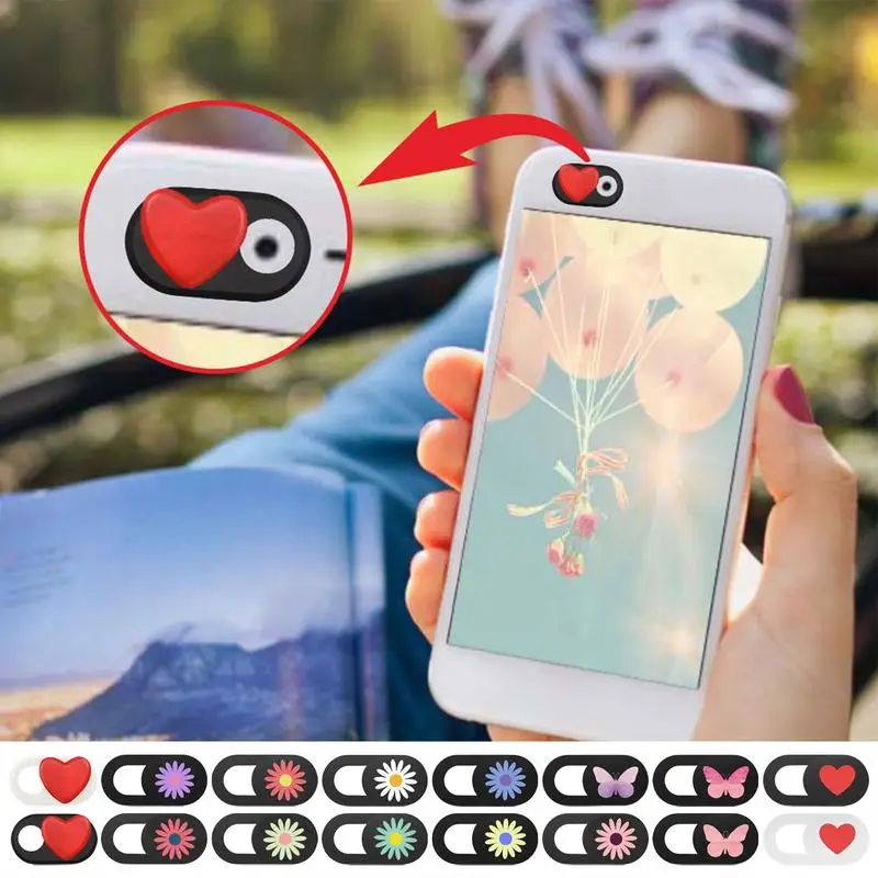 Penutup lensa ponsel privasi Laptop, produk Digital elektronik penutup lensa d-klik anti-tergelincir Webcam geser