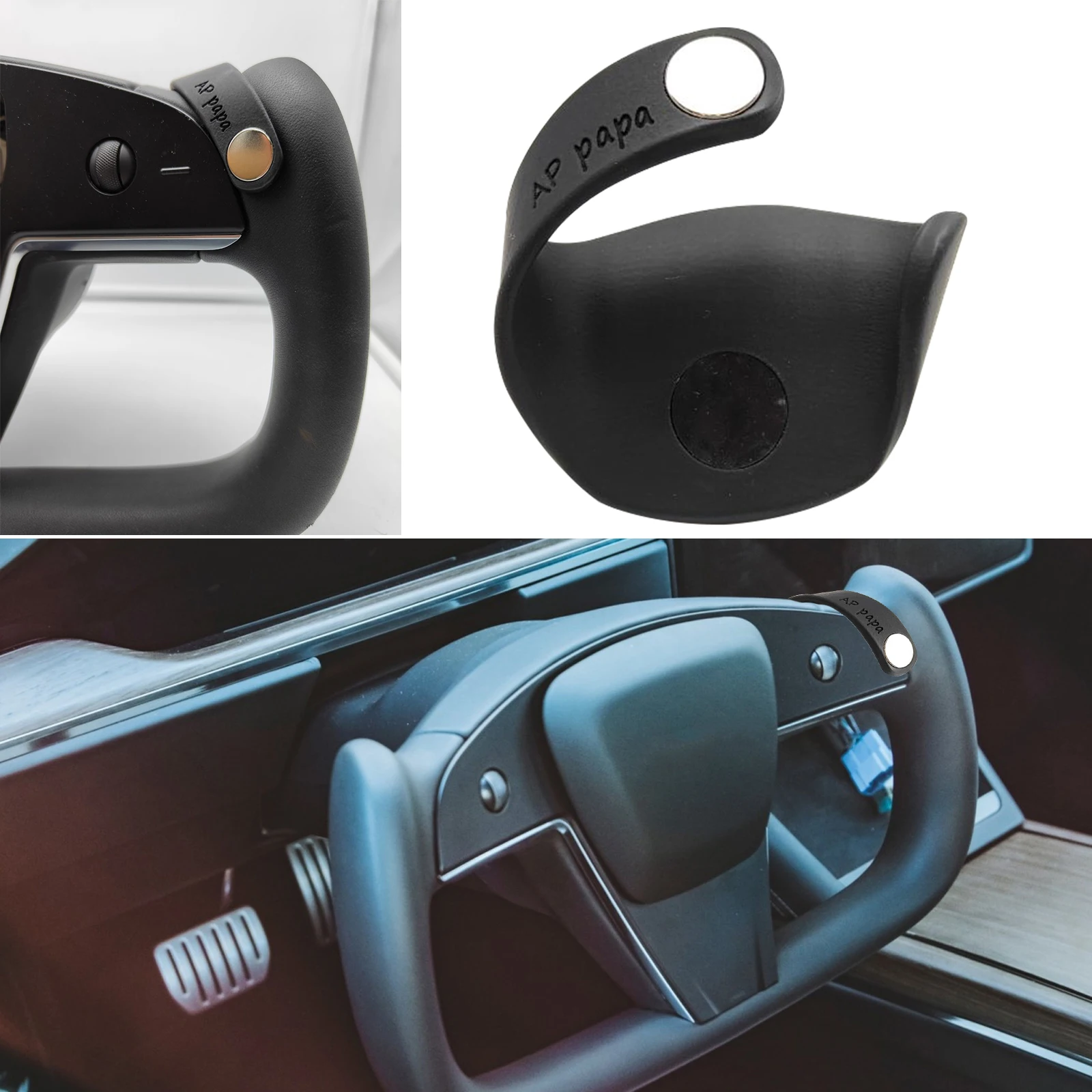 

APpapa Assisted For Tesla Model S X FSD AP Yoke Steering Wheel Must-have Accessories 2021.07-2023