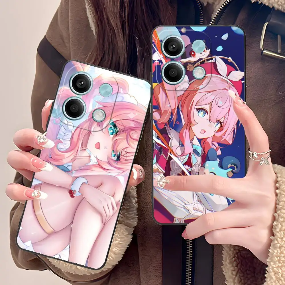 

Чехол для телефона Honkai Star Rail Hyacine для POCO F6 F5 F4 F3 F2 Pro GT C40, защитный чехол с цветным принтом, роскошный