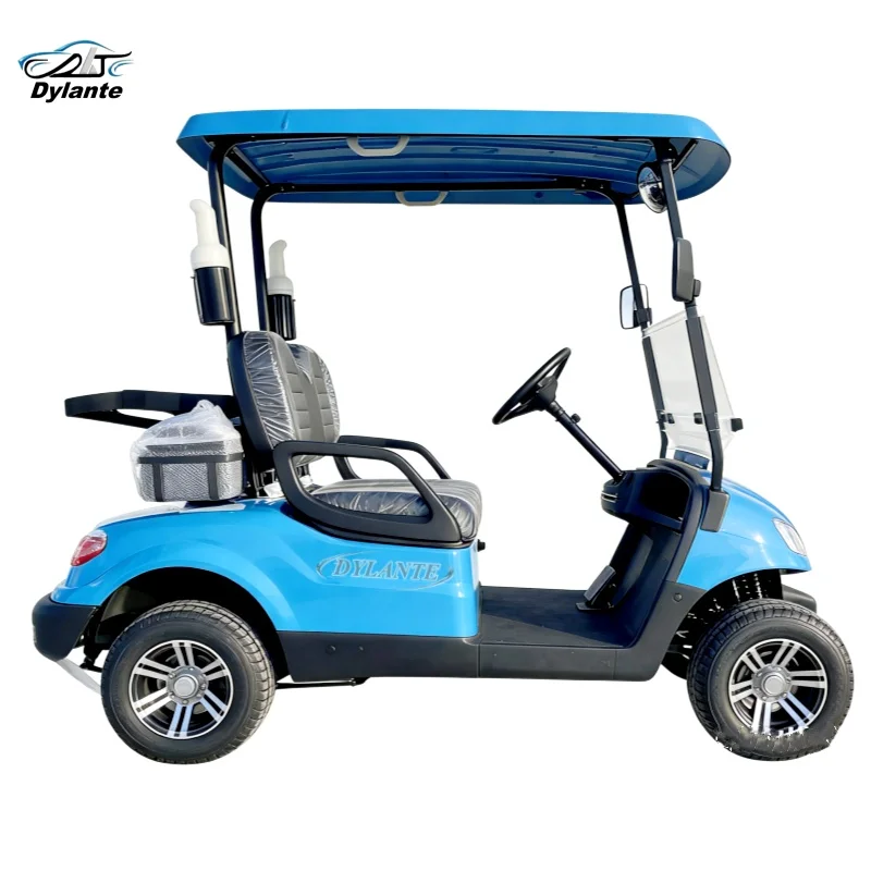 Off Road Electric Golf Cart Street Legal 4 Wheel Electric Golf Cart With Touch Screen Multimedia Side Mirror With Turning Light