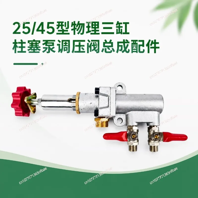25/45 Type Physical Three-cylinder Plunger Pump Pressure Regulator Agricultural Sprayer Garden High Pressure Pump Accessories