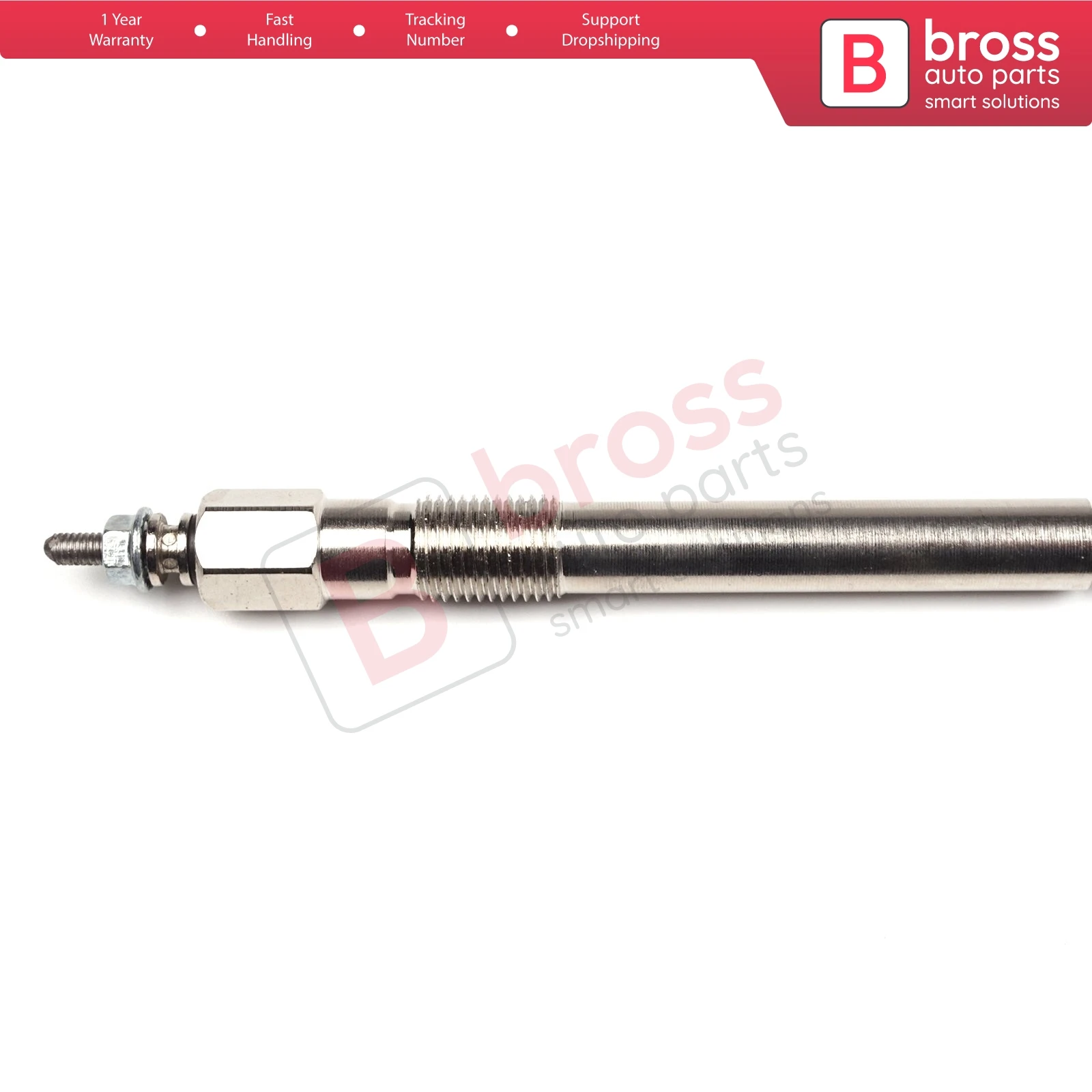 Bross Auto Parts BGP61 1 Piece Heater Glow Plugs GJ24IS, 0100226520 for Isuzu Opel Vauxhall 2.5-2.8 D Ship From Turkey