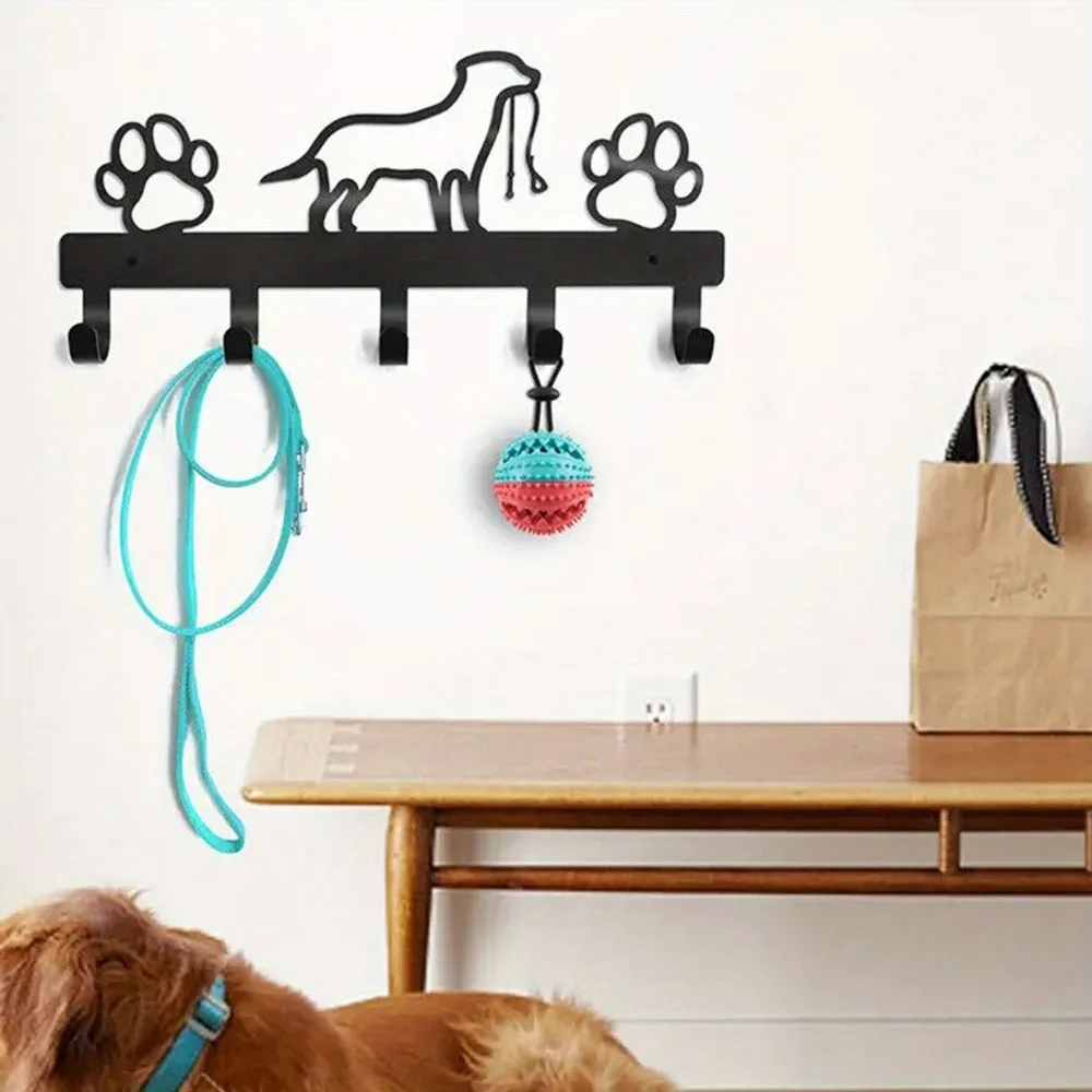 Patung Dinding Hewan Logam Hitam Premium - Dekorasi Rumah Bergaya untuk Ruang Tamu, Kamar Tidur & Kantor, Gantungan Tahan Lama untuk Jaket, Tas