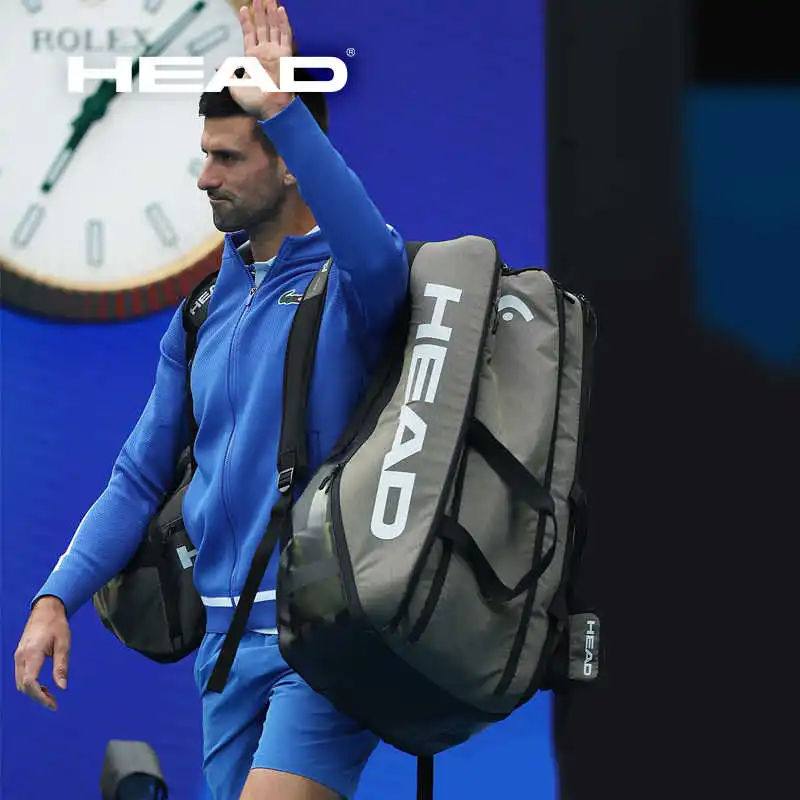 Bolsa de tenis para la cabeza, Mochila deportiva de raqueta de doble hombro, bolsa de paleta de tenis francesa alemana, mochila de Bádminton de gran capacidad