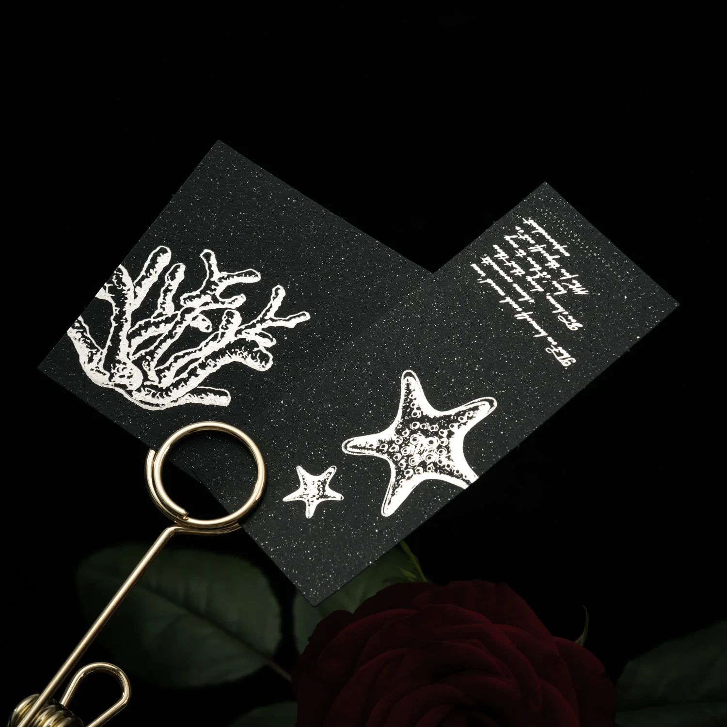 Poesia nascosta nell'oscurità serie testo inglese vintage materiale paesaggistico carta creativa fai da te spazzatura diario collage di cancelleria