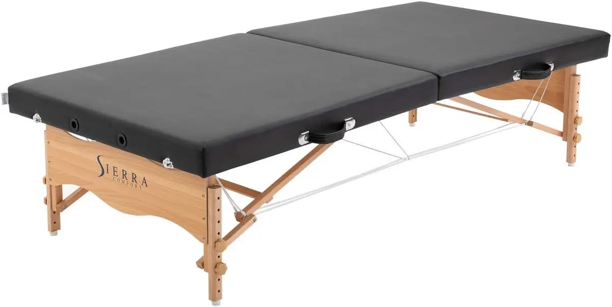 Comfort Low-Level Portable Massage Table,  (Black)