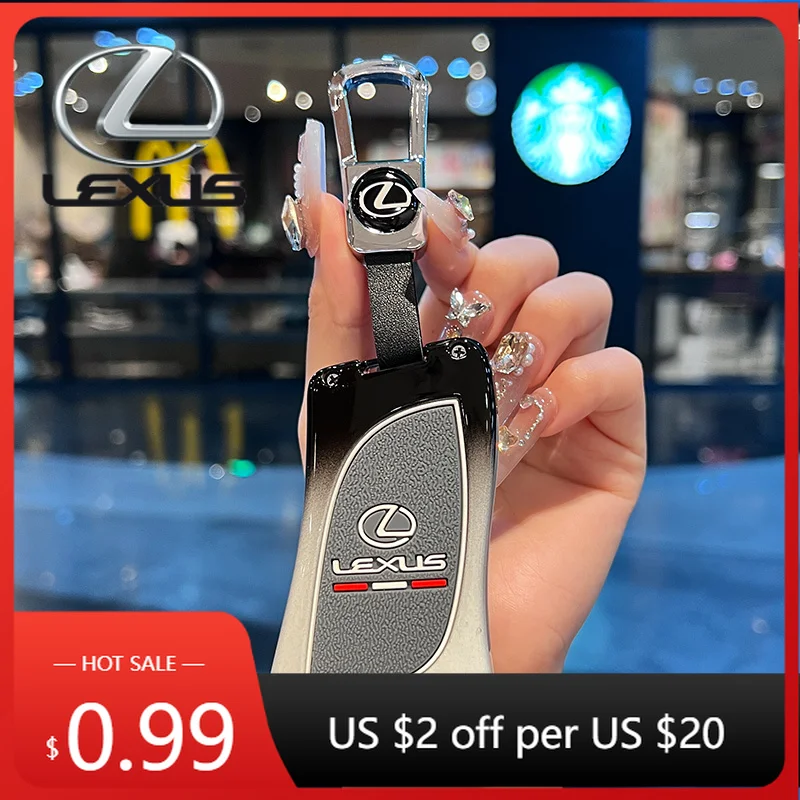 

Interior Stickers Car Key Fob Cover Case Keychain Fob Holder For Lexus ES350 ES300h UX200 UX250h LS500 LS500H LC500 LC500h GX460