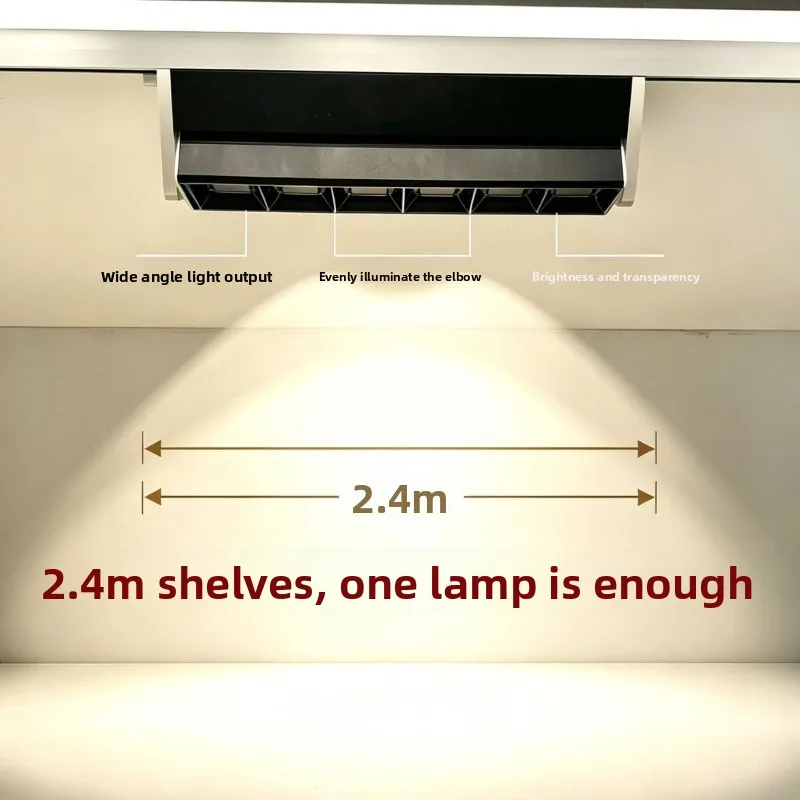 wide-angle shelf lights, high brightness, high color rendering and high light efficiency fresh vegetables and fruits spotlights