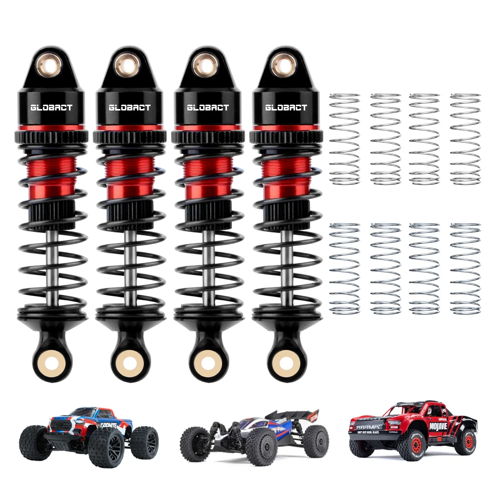GLOBACT Adjustable Shock Oil Shock forARRMA 1/18 Granite GROM 1/14 Typhon GROM 1/16 Mojave GROM RC Truck Parts Replace ARA330806