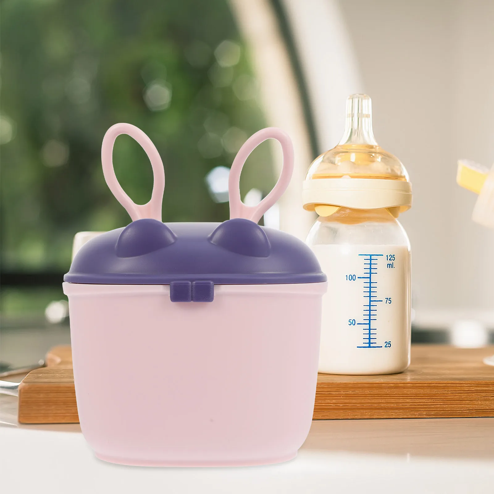 

Диспенсер для детской смеси, дорожная коробка, герметичный контейнер для смеси, держатель для протеинового порошка для хранения закусок, удобный для детей на открытом воздухе