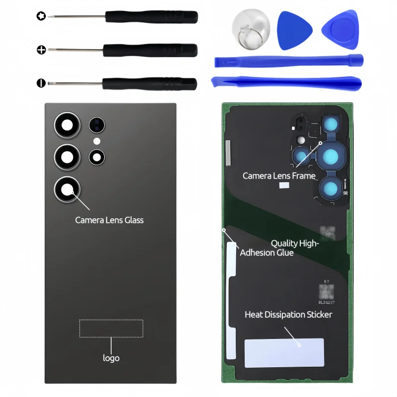 Battery Cover For Samsung Galaxy S24 Ultra SM-S928B/DS SM-S928U1 SM-S928N Back Cover Rear Housing Replacement