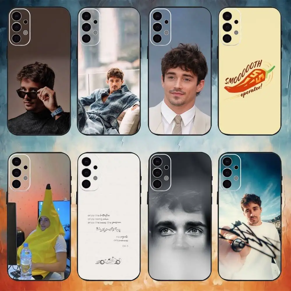 

Racing Driver C-Charles Leclerc Phone Case For Samsung S25,S24,S21,S22,S23,S30,Ultra,S20,Plus,Fe,Note,10,9,5G Black Cover