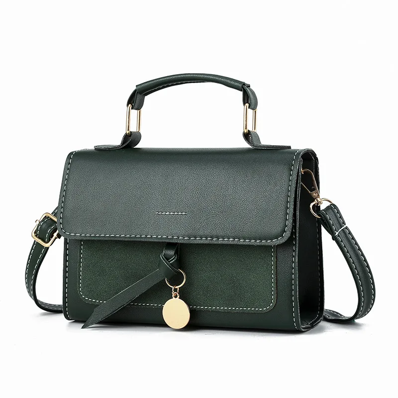 Fashion Shoulder Bag For Women PU Leather Crossbody Bag Design Lady Handbag Vintage Large Capacity Small Square Bag Lady Purse