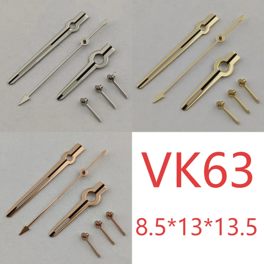 8.5*13*13.5mm VK63 VK64 Watch Hands Luminous Rainbow Hands For VK63 Daytona Watch Movement Replacement Parts Watch Accessories