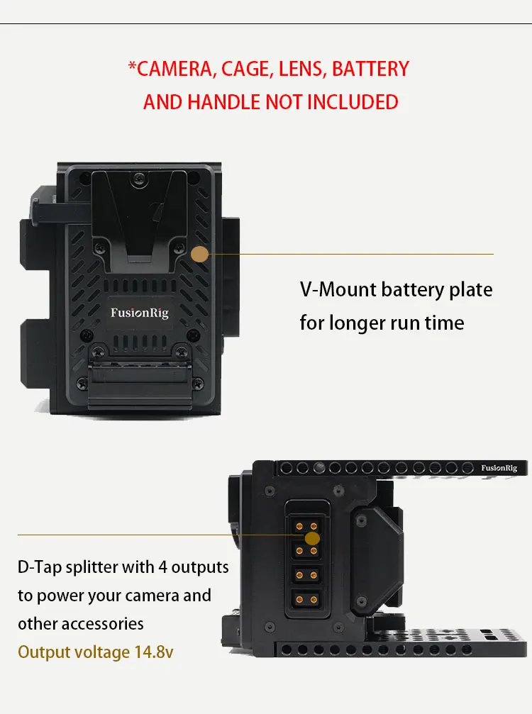 Description Picture 5 of itemFusionRig For Sony A7C2 Camera Cage Expansion Module cineback