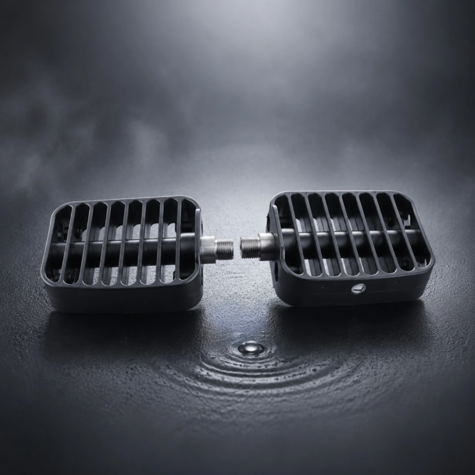 Black Kayak Foot Pedals Threaded Metal Ribbed Kayak Pedals Water Sports Gear Sturdy Watercraft Part Ergonomic