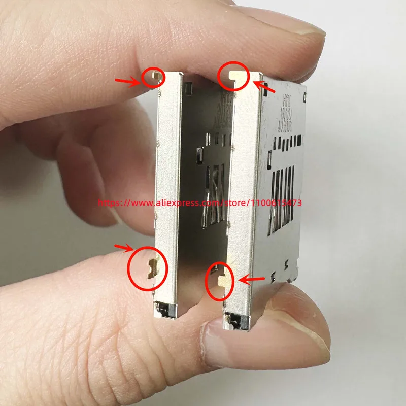 EOS 90D SLR 디지털 카메라 수리 부품에 대한 캐논에 대한 새로운 SD 메모리 카드 슬롯 홀더