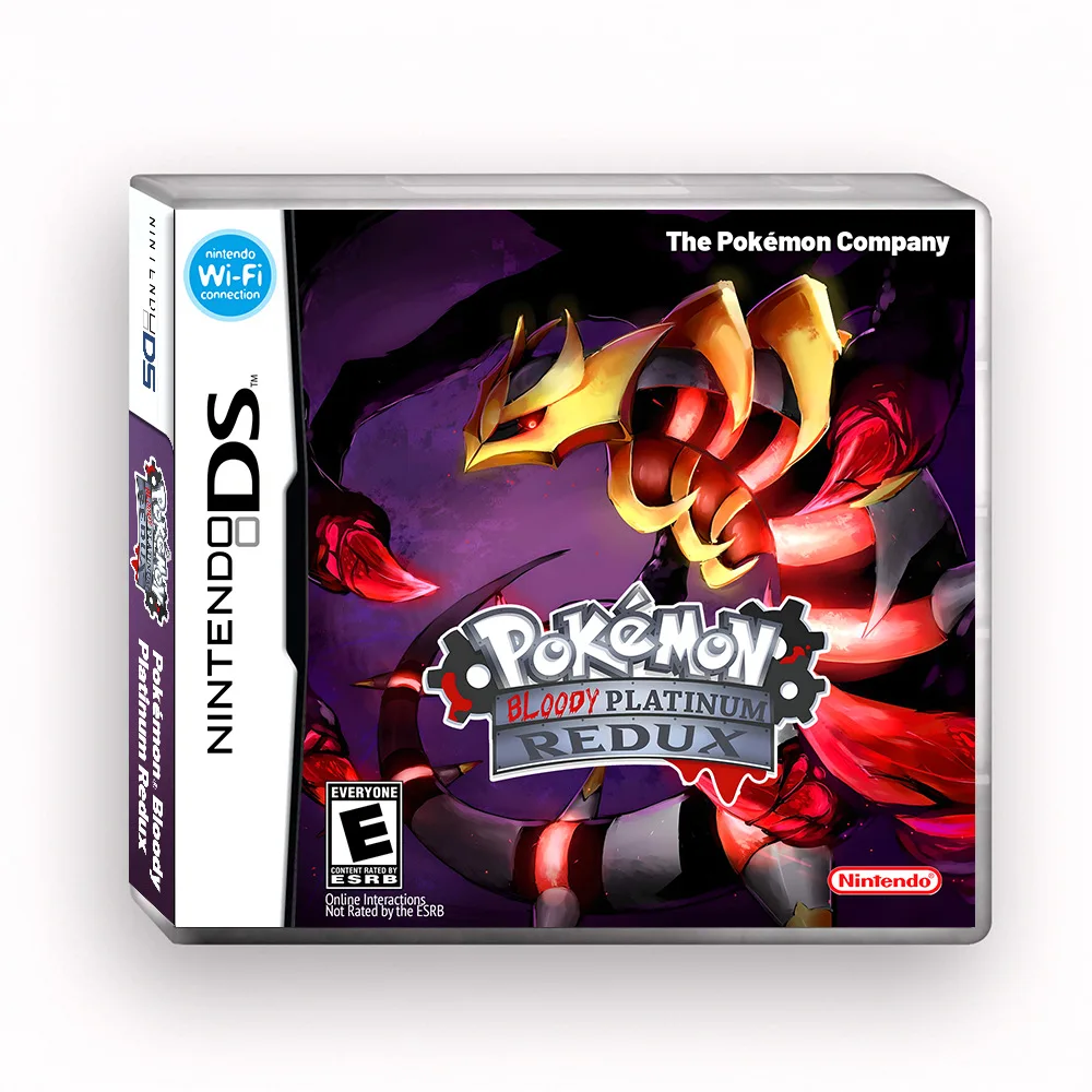 Pokémon Blood Platinum Ultimate NDS Game Cassette, Video Game Console Card Box US Version English