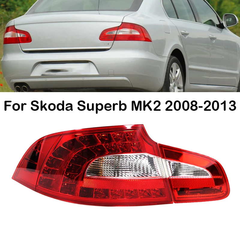 

Left Right Car LED Rear Tail Light Brake Light Stop Lamp Tail Lamp Taillights For Skoda Superb MK2 2008 2009 2010 2011 2012 2013