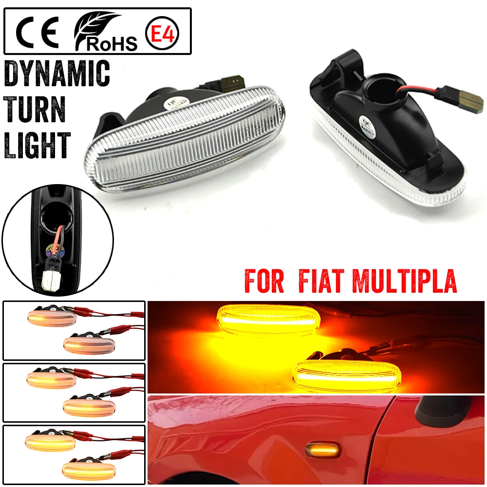 Repeater Lamp For Fiat Panda 169 Grande Punto Multipla Doblo Fiorino Linea Idea Stilo Multi Dynamic LED Side Marker Light view 6