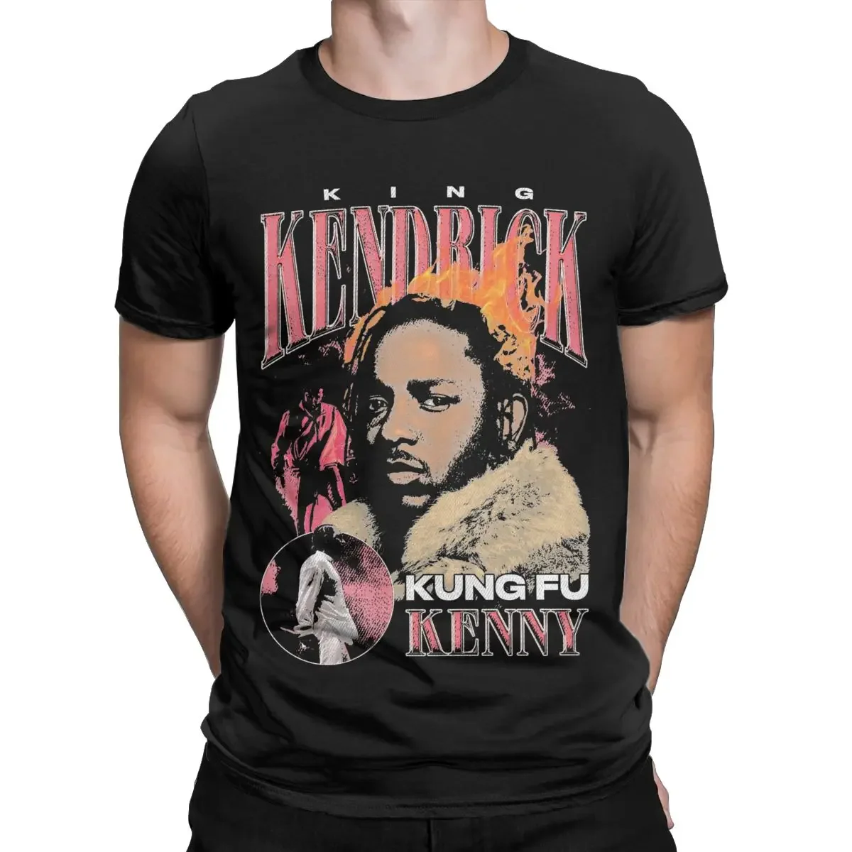 Kendrick Lamar 90s T Shirts Men Cotton Funny T-Shirt Round Neck Tees Short Sleeve Clothing Plus Size