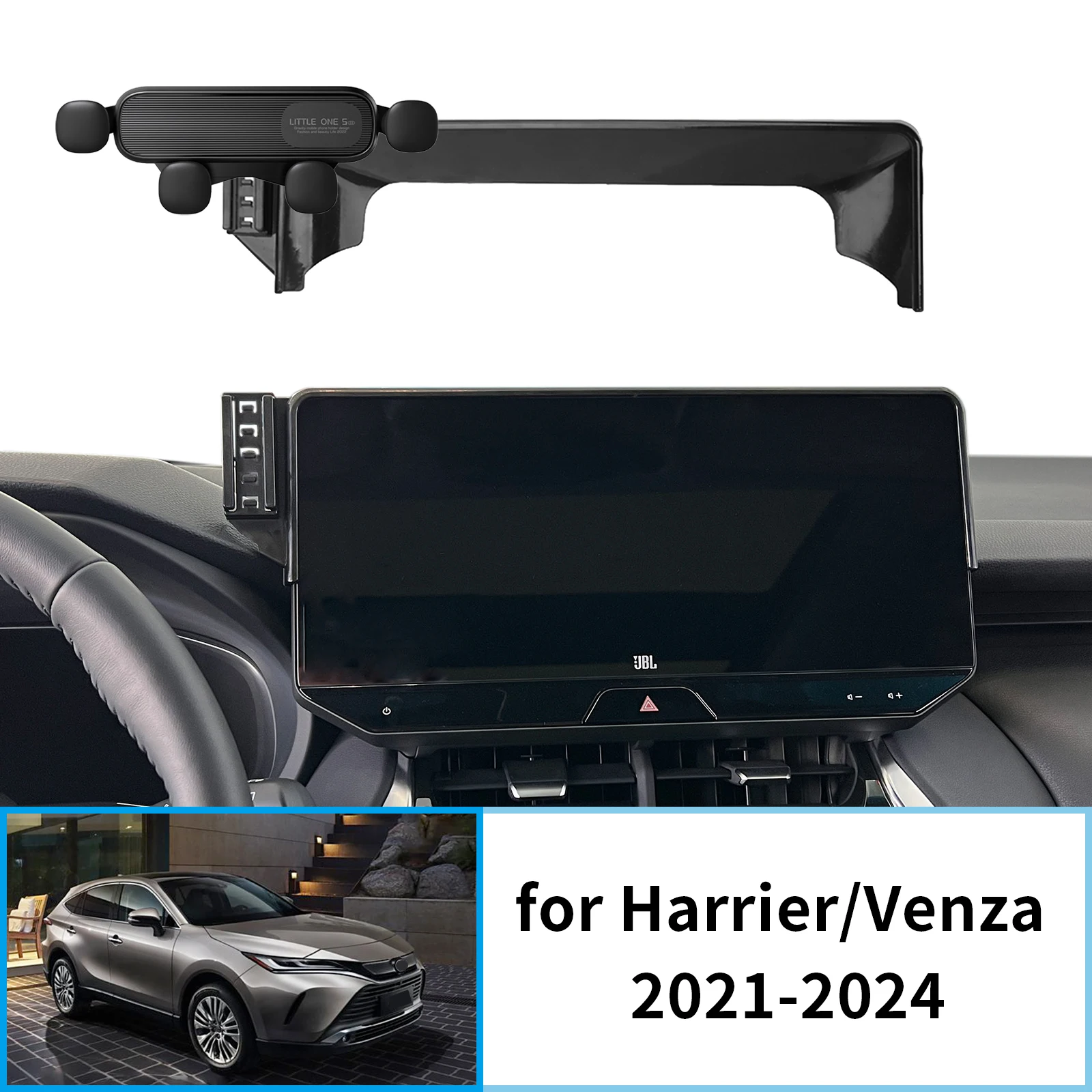 

Car Mobile Phone Holder for Toyota Harrier Venza 2021-2024 XU80 GPS Bracket Navigation Stand Auto Accessories