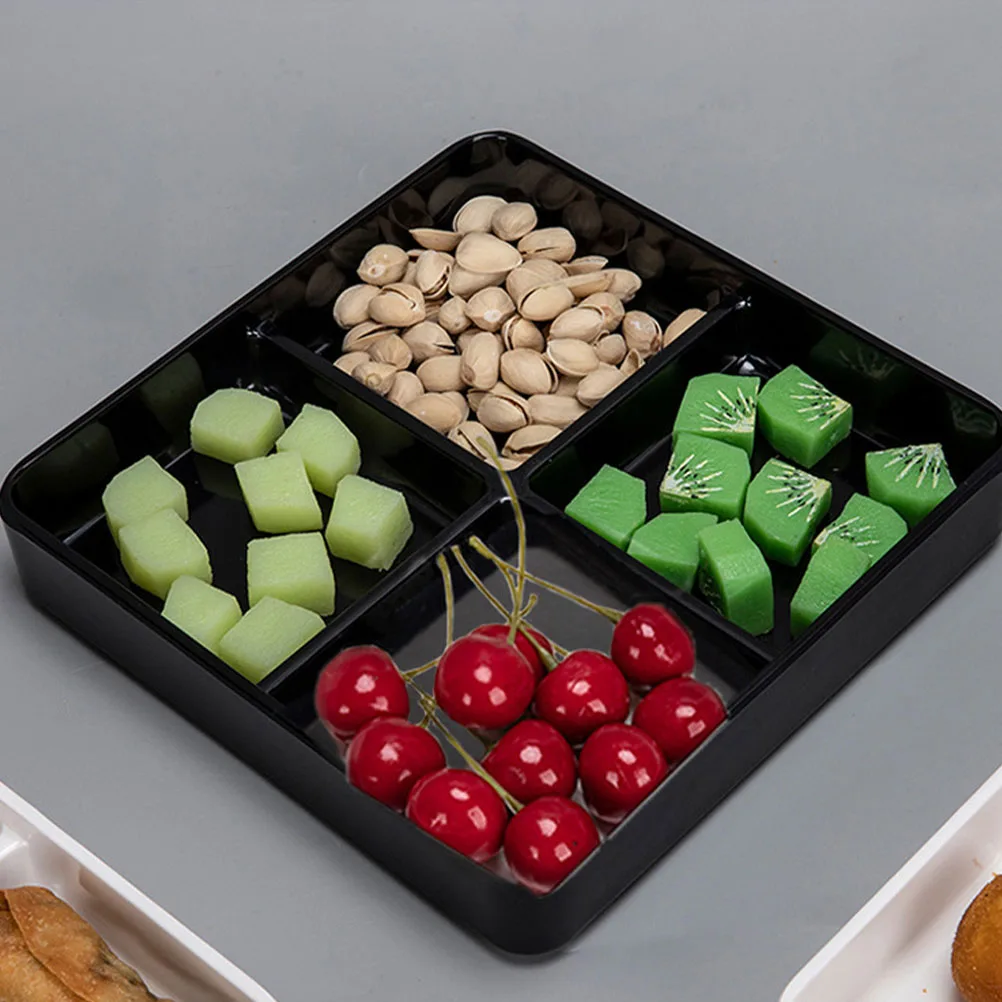 

Serving Divided Snack Plates Multipurpose Fruit Tray Car Food Storage Containers