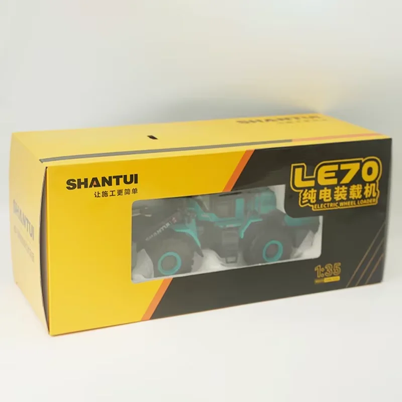 Original 1/35 escala shantui LE70-X5 carregador empilhadeira liga modelo de carro coleção decorado presentes do feriado brinquedos