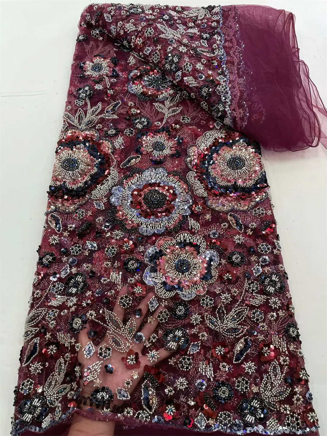 Hoogwaardige geborduurde Frans - Embroidery Net Dress recensie en prijs
