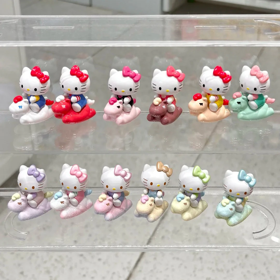 Série Pony Infantil Hello Kitty Original, Saco Surpresa com Mini Figuras Colecionáveis Fofas, Ornamento para Decoração de Mesa, Presente de Aniversário para Meninas