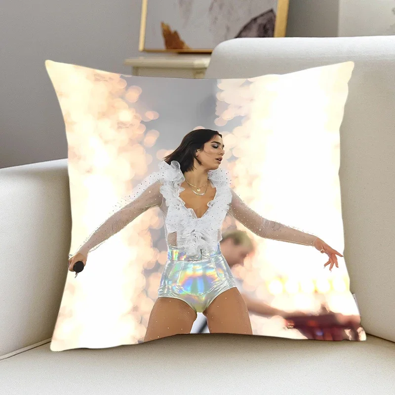 Pillow Cover D-Dua Lipa Birthday Wedding Gifts Cushions Covers Dakimakura Throw Pillows iving room Pillowcase Singer Home Decor