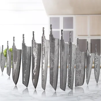 F.YOUNG DIY Damascus Steel Japanese Kitchen Chef Knife Blank Blade VG10 Full Tang…