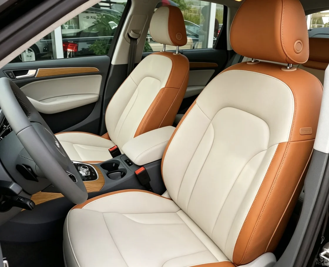Für Audi A5 2010~2017 Maßgefertigte Autositzbezüge Luxuriöses Nappaleder 100% Passgenau Innenausstattung 360 ° Vollständige Abdeckung – Detail 3