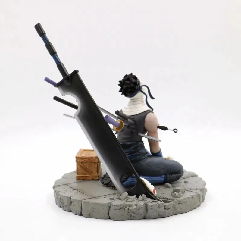 Anime Peripheral NARUTO GK Momochi Zabuza The Fog Ghost Kneeling Position Statue PVC Action Figure Collectible Model Toy Boxed