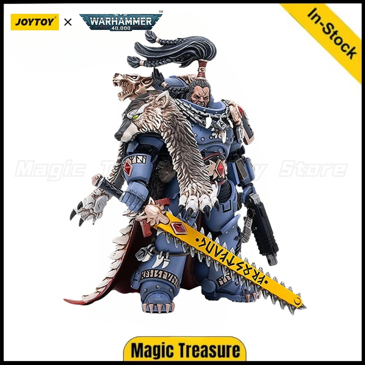 

【В наличии】JOYTOY Warhammer 40K Space Wolf Ragnar Blackmann аниме серии военная модель игрушка в подарок/18 экшн-фигурка игрушка