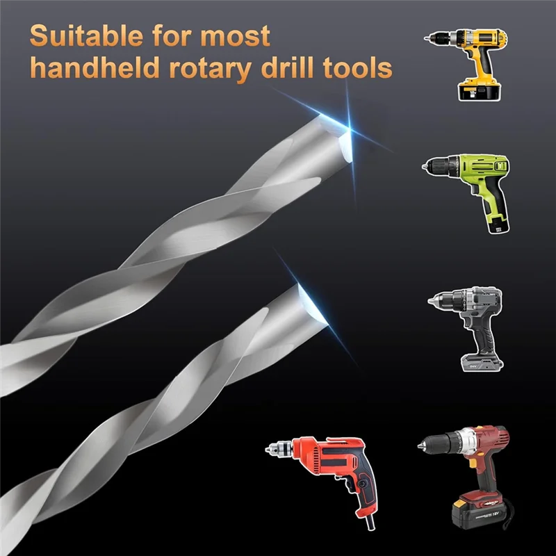 A7THK-100Pcs Drill Bits Set, 1/8 Inch Drywall Guide Point Cutting Bit Drywall Tools, Cutting Drywall For Use With Spiral Saw