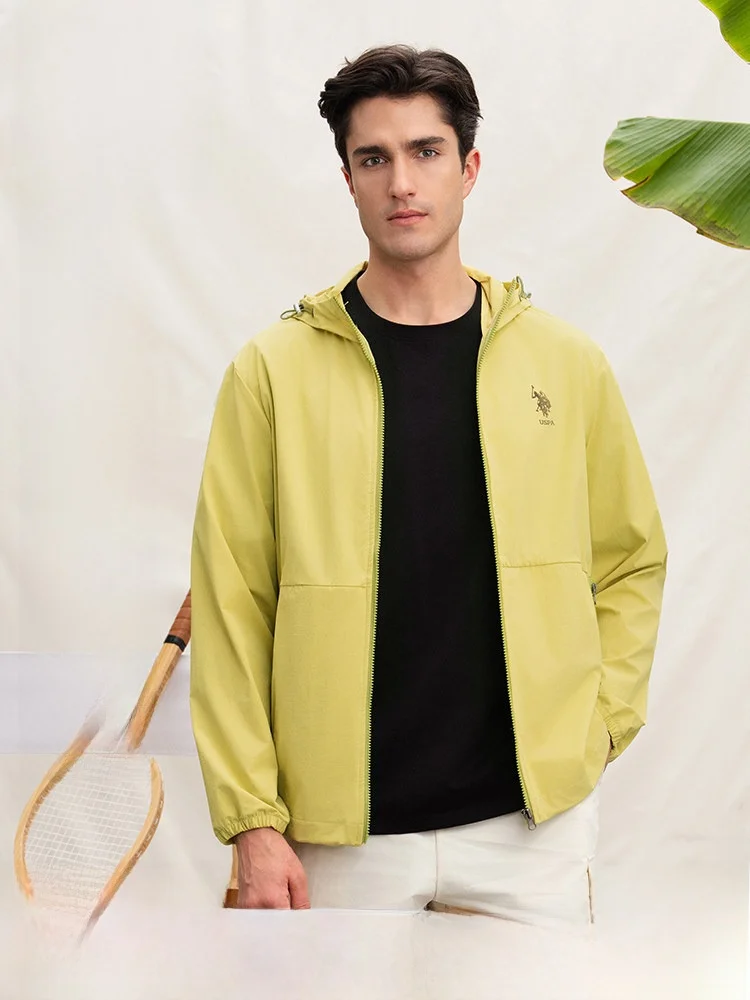 Chaqueta con Capucha de Manga Larga para Hombre USPA, Transpirable, con Cierre, Estilo Casual, Primavera 2026, Nueva Llegada,...