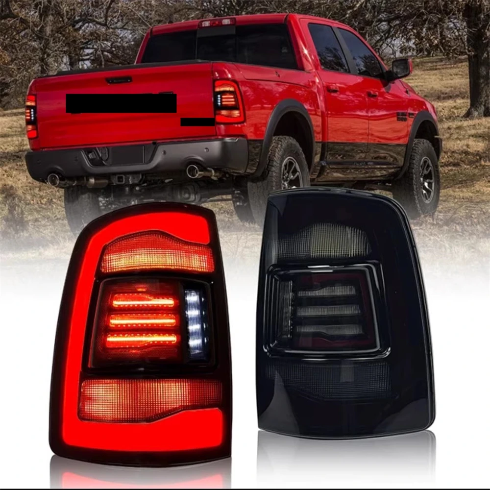 Car LED Tail light Assembly For 2009-2018 Dodge RAM 1500 Turn Signal Backup break light Rear lamp 2pcs