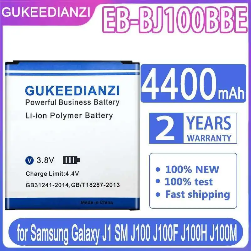 

4400 мАч долговечный аккумулятор для мобильного телефона EB-BJ100BBE для Samsung Galaxy J1 SM J100 J100F J100H J100M EB BJ100BBE