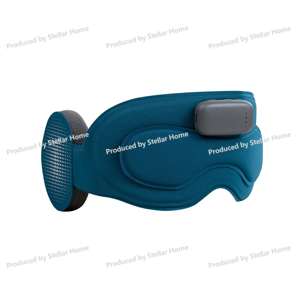 Ai Smart Meditation Sleep Instrument App Eye Mask Bluetooth Music Blackout Eye Mask Black Technology Portable Eye Protection