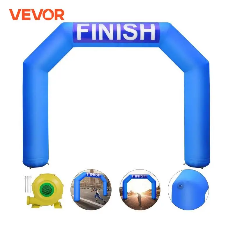 VEVOR 15ft Outdoor Inflatable Arch Start Finish Line Hexagon W/ Blower Inflatable Archway For Race Outdoor Advertising Commerce